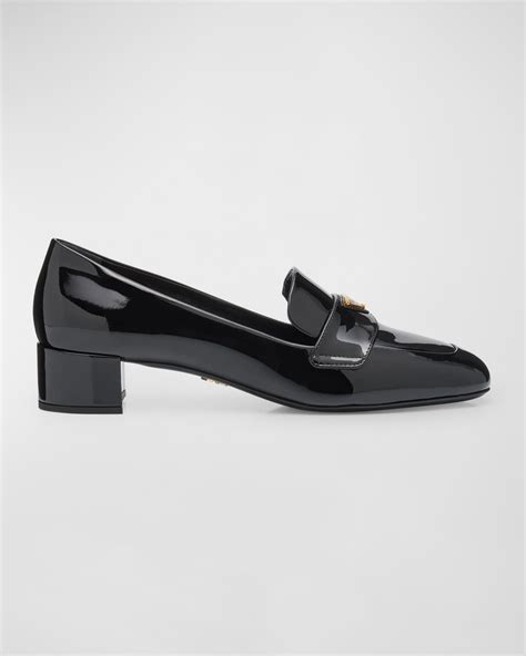 prada vernice pump|Prada Vernice Patent Loafer Pumps .